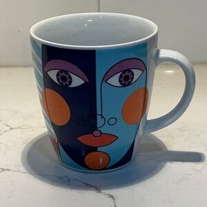 Ritzenhoff “Little Darling” Abstract Face Design Mug